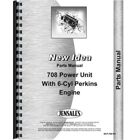 New Idea 708 Implement Parts Manual